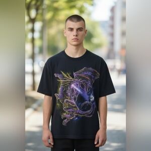 Vintage Men's Size Large Dragon Midevil Fire Breathing Alstyle Tag